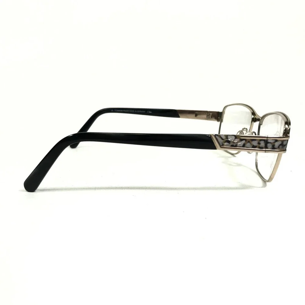 Cazal Eyeglasses Frames MOD.1219 COL.004 Black Gold Square Cat Eye 54-15-135